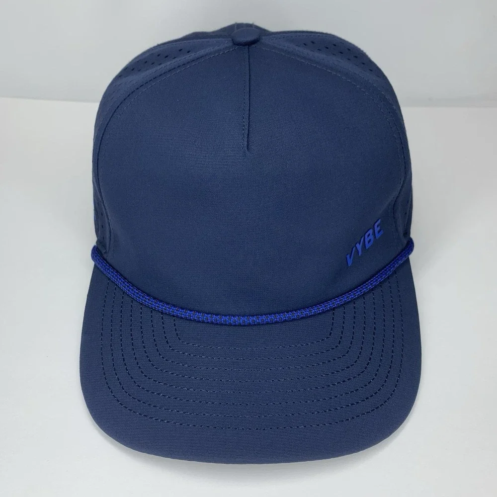 VYBE Hat Blue Mesh Rope Adjustable Performance Snapback Baseball Cap - Picture 2 of 16